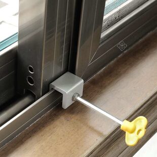 窗户卡位器纱窗限位器免打孔铝合金窗户塑钢平移纱窗固定器儿童安