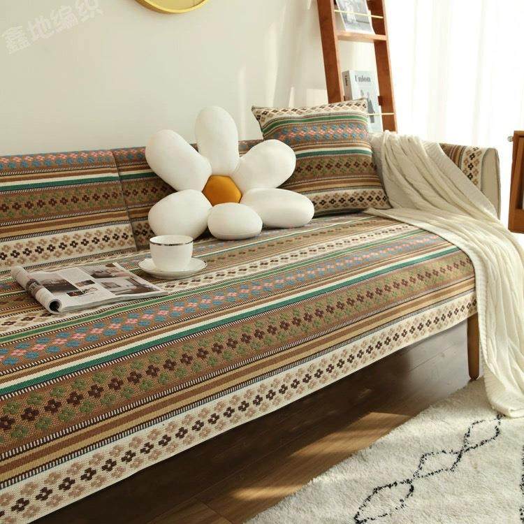 四季通用全棉麻沙发垫布艺老粗布亚麻防滑新款沙发巾套罩波西米亚,居家布艺,沙发套,淘宝优惠券,粉丝福利购,淘宝优惠卷