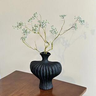 中古客厅壁柜摆件高档别墅酒店日式民宿酒柜卧室设计插花装饰花瓶