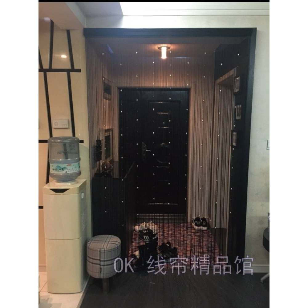 超豪华加密品质珠线帘门帘隔断玄关现代流苏帘子门店橱窗商业新品