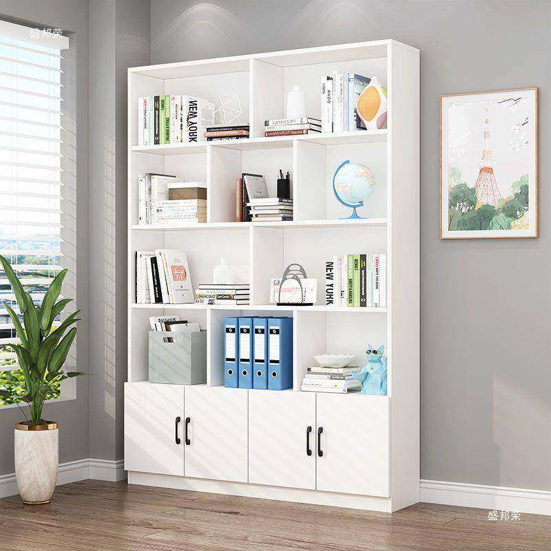 书架学生简易落地文体柜客厅儿童收纳架现代家用卧室带门实木书柜,鲜花速递/花卉仿真/绿植园艺,割草机/草坪机,淘宝优惠券,粉丝福利购,淘宝优惠卷