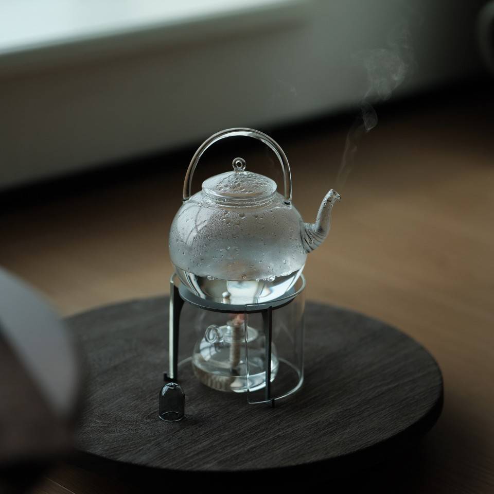 厂家 高硼硅玻璃煮茶泡茶壶 家用透明玻璃花茶壶容天提梁壶