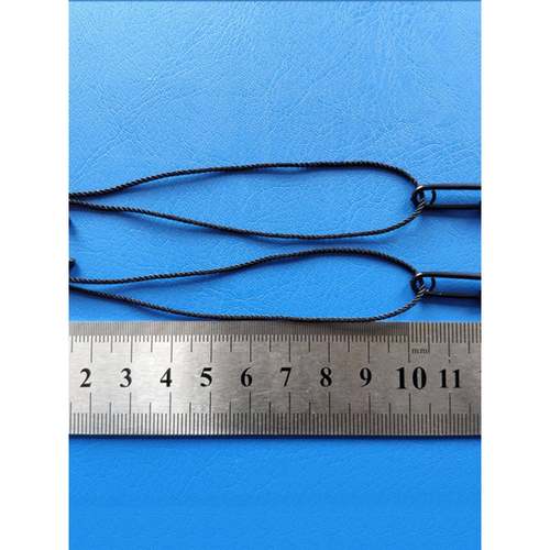 厂家定.制黑色塑料别针吊牌绳儿童服装吊粒吊牌吊绳别针线