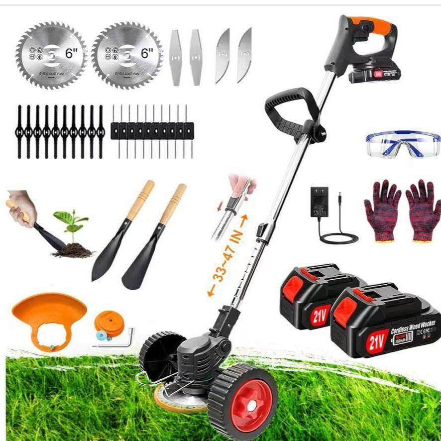 双折手持式电动折叠割草机长度可调用于21V电的家庭园艺割草机,农机/农具/农膜,割灌机/割草机/油锯,淘宝优惠券,粉丝福利购,淘宝优惠卷