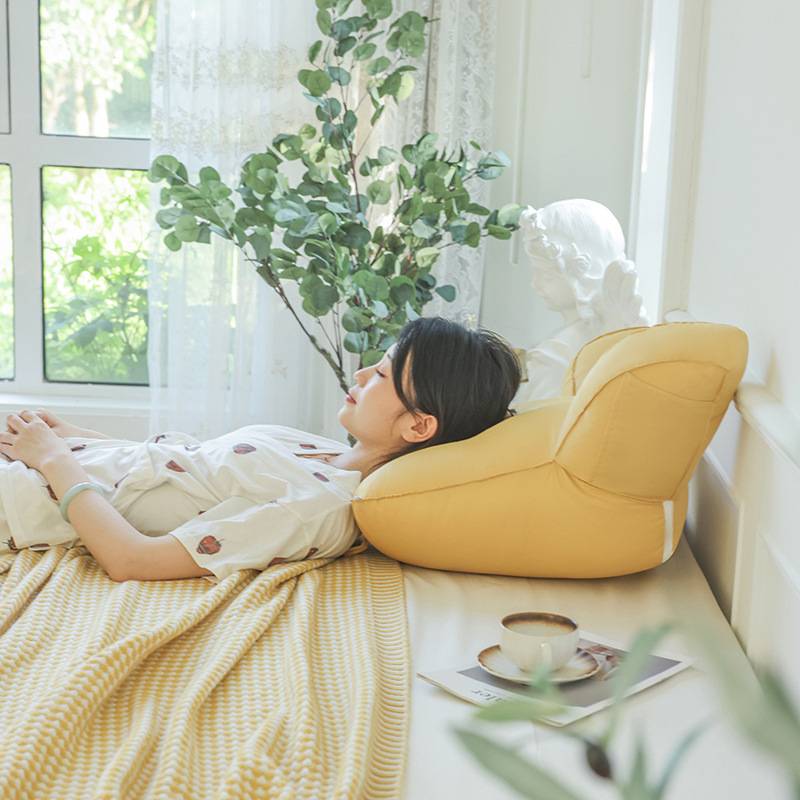 夏季冰丝床头软包靠垫榻榻米床上看书单人靠背飘窗护腰靠枕可拆洗