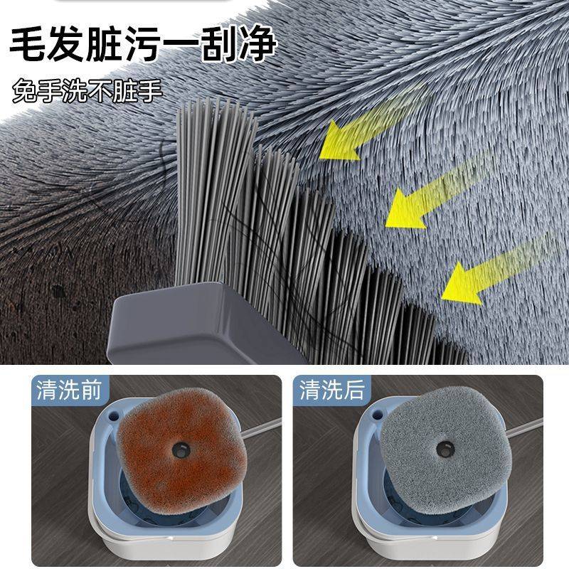 新款家用全自动拖地一拖净旋转拖把净污分离免洗懒人耐用