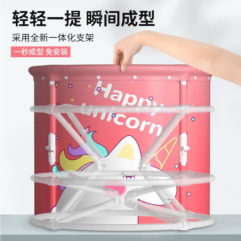 泡澡桶家用折叠大人专用轻便可排水全身浴缸沐浴桶洗澡桶泡澡盆