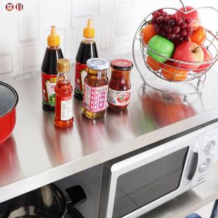 厨房不锈钢加厚置物架三微层用酒店饭店台收纳架VRA家灶台阳波炉