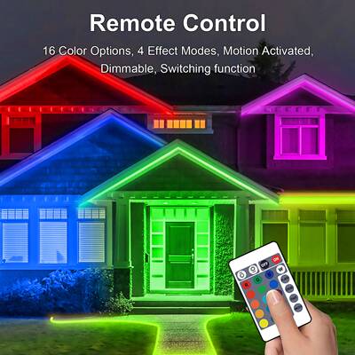 Outdoor LED Strip Lights跨境户外装饰庭院灯太阳能防水led灯带