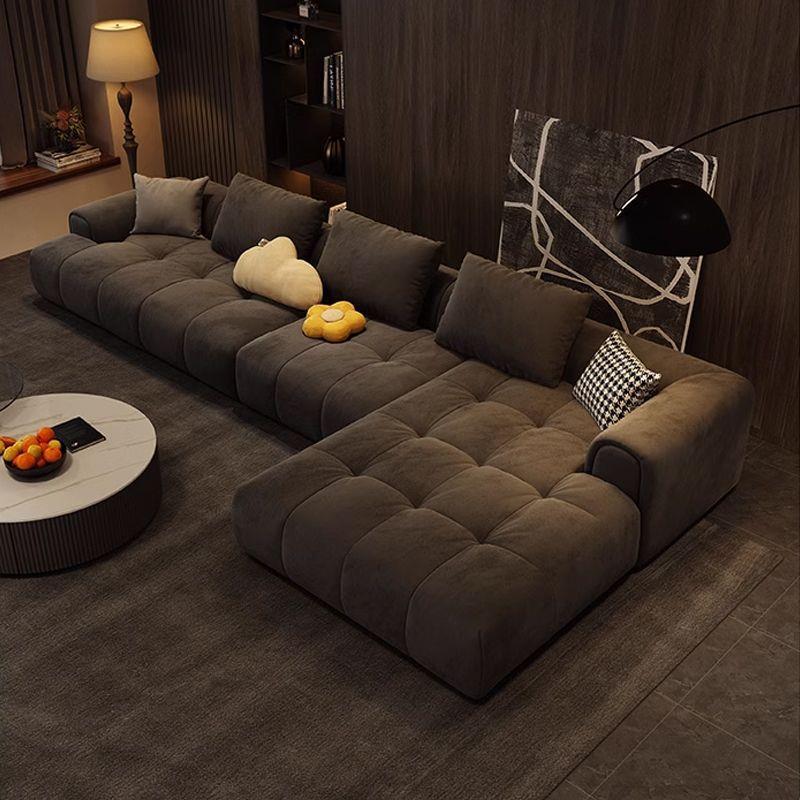 意式极简现代轻奢小户型客厅奶油风直排云朵泡芙棉花糖沙发网红款