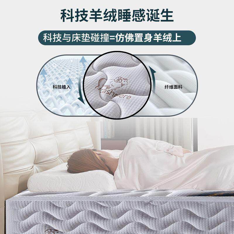 席思床用家梦软硬两用20厚垫双人KRF1.8米1.5出租房经济型弹簧床