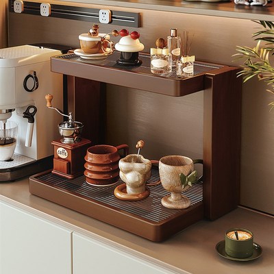 杯架实木餐桌台面杯子收纳架桌面茶杯G茶具水杯咖啡杯餐边柜置物