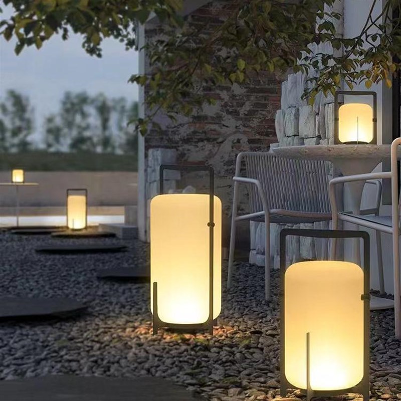 玻璃灯罩不锈钢体户外p太阳能庭院灯防水耐晒露台花园草坪别墅民