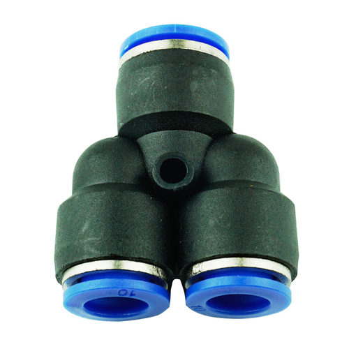气动气管快速插接头Y型三通变径PW6-4/8-6/10-8/12-10等径PY8塑料