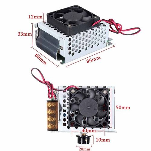 AC220V 4000W 20A交流可变电压风扇电机控制器速度控制器带开关
