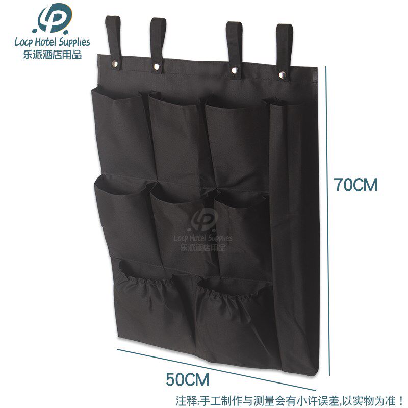 定制靖江之星酒店客房工作车布草袋干湿隔断布草车五色抹布袋收纳