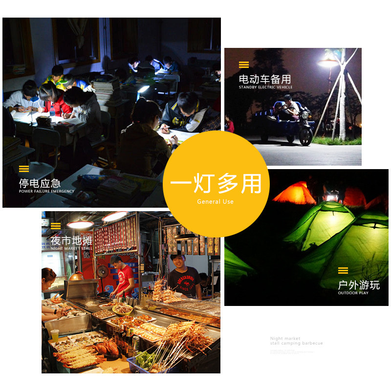 十二伏的LED灯12v亮36v48v直流12伏LED灯泡低压电瓶灯照明灯夜市