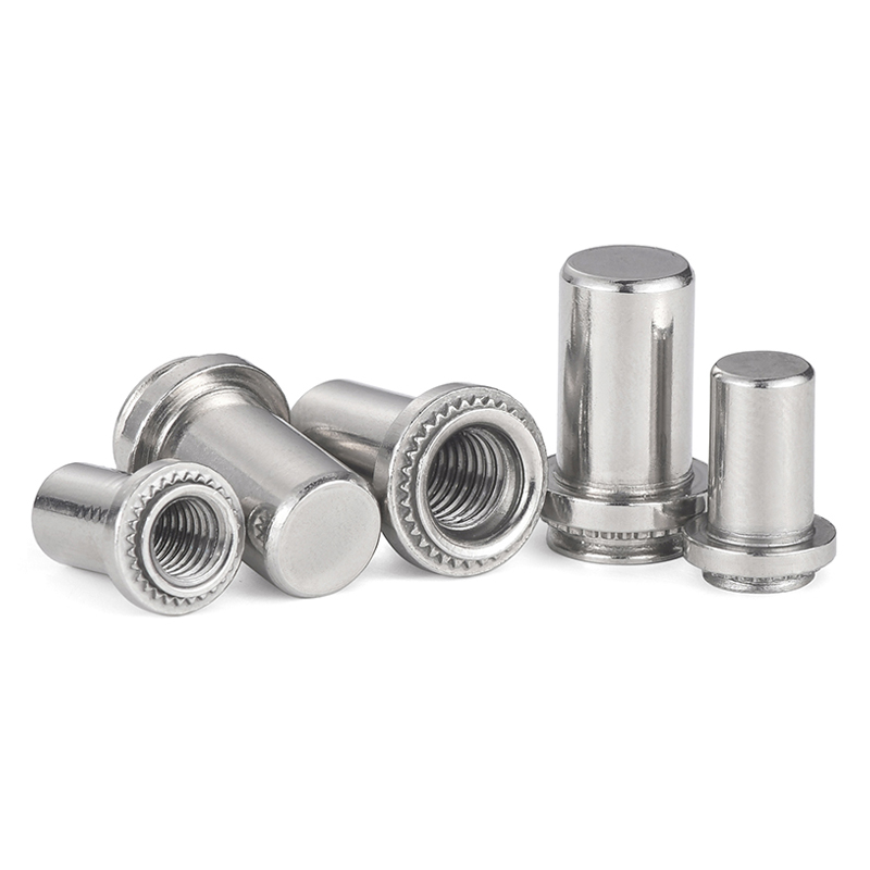 不锈钢盲孔防水螺母柱压铆螺柱密封封闭螺母BS-M3M4M5M6M8-0/1/2