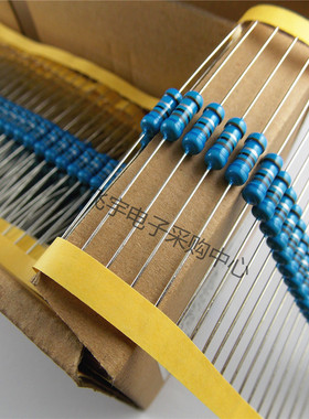 MF金属膜电阻1% 1W 10K 11K 12K 13K 15K 16K 18K 20K 铜脚 100只