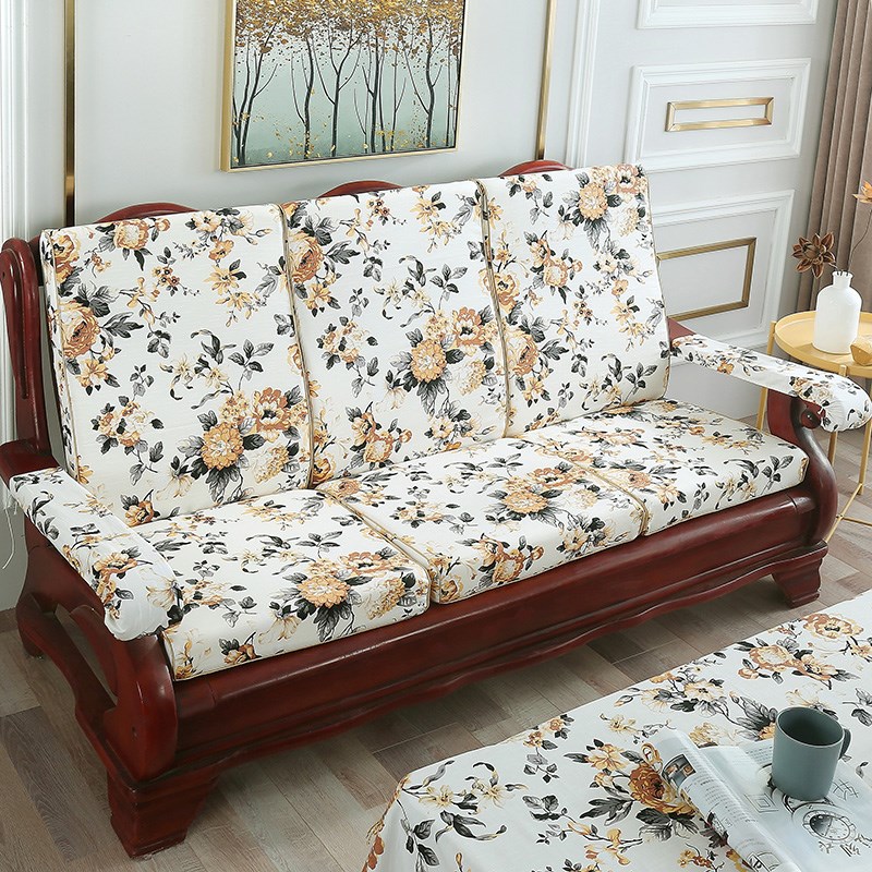 实木红木沙发坐垫带靠背加厚中式F冬通用防滑硬厚海绵垫子包邮