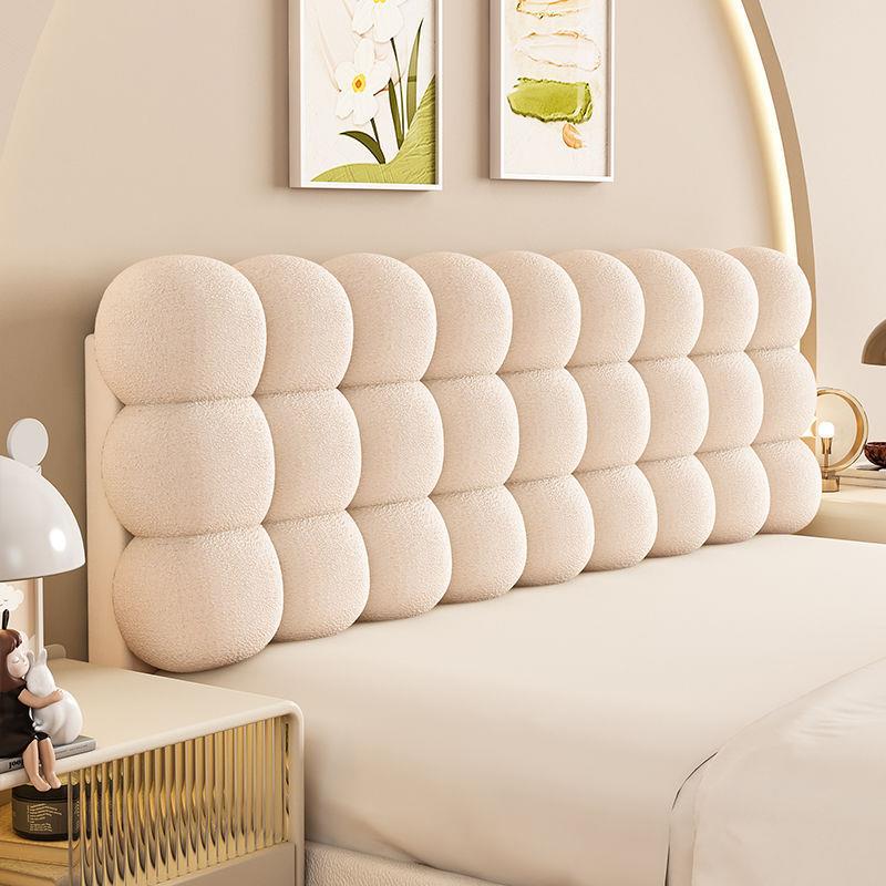 球奶油床靠SEM4dJTh垫泰迪绒靠202雪5新背款榻榻米床上头简约时尚