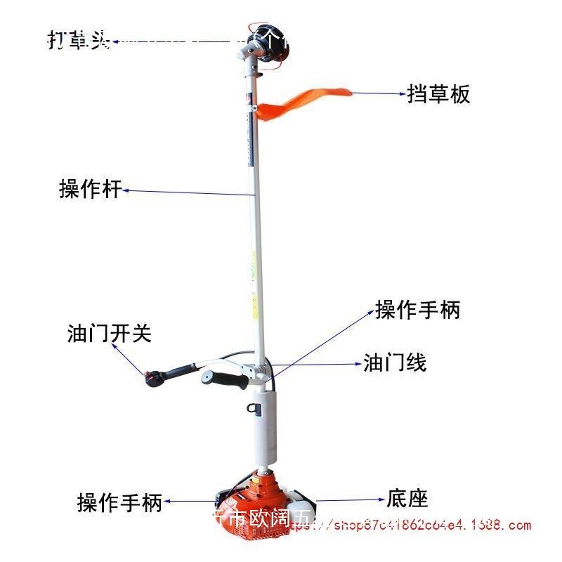 割冲草RCZ进机口小松打草机二程汽油割灌机家用除草机坪修草剪机