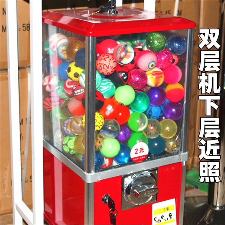 层扭蛋OQX机2号弹自力球双机儿童玩具扭蛋机一元两元投币动卖售机