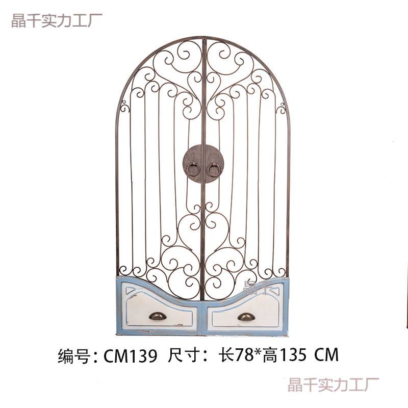 墙面假窗户布景道具黑板挂壁置物架窗框留言板庭园装饰品树脂
