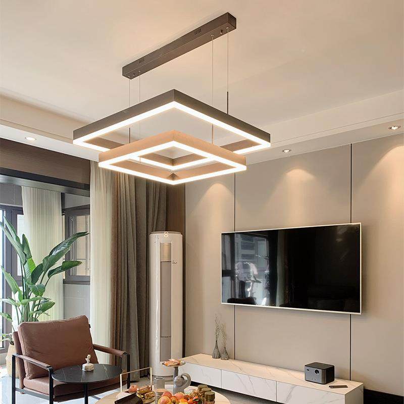 全光谱极代简客厅厅吊灯现简约大气方形客厅灯护餐31吊眼灯卧室主,家装灯饰光源,智能吊灯,淘宝优惠券,粉丝福利购,淘宝优惠卷