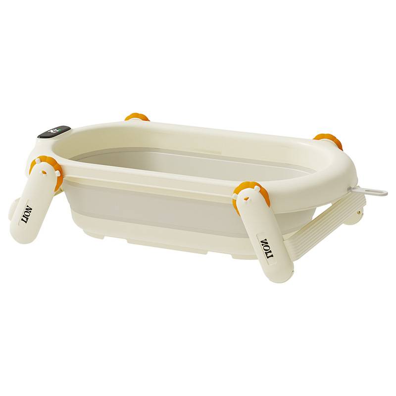 彩盒现货婴儿折叠浴盆套装感温宝宝洗澡盆8件套 Baby bathtub8set