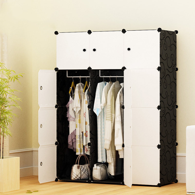 简易衣柜简约现代组装树脂小衣橱塑料组合收纳储物卧室柜子收