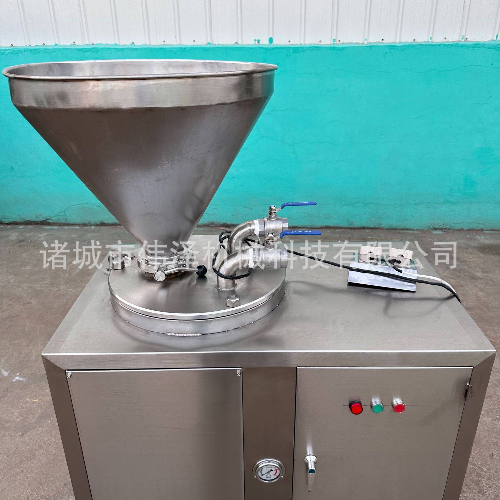 商用蒜蓉肠气动灌肠机 全自动灌香肠机器 风干肠定量灌肠设备