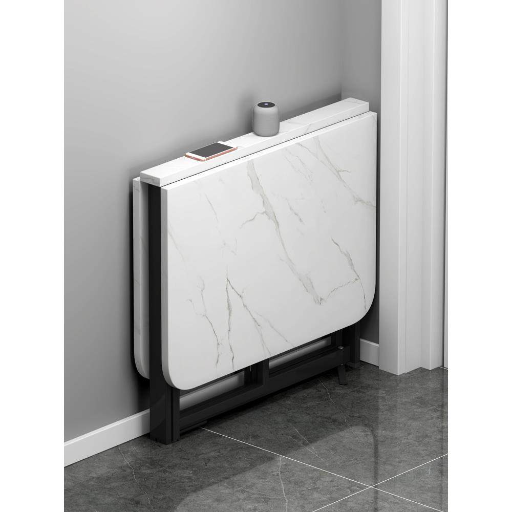 ft厅折B-12叠餐桌用小型免安装折叠桌厨户家房客4-6人长方形饭桌