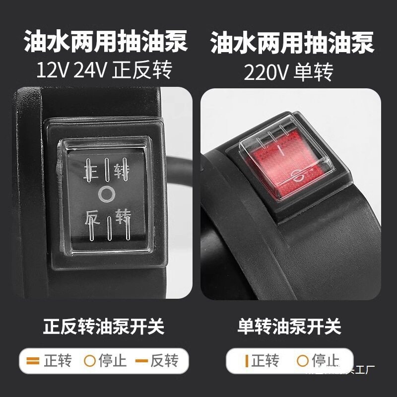 油水两用电动抽油泵12V220V24V伏高压柴油泵自吸抽水泵抽油机家用