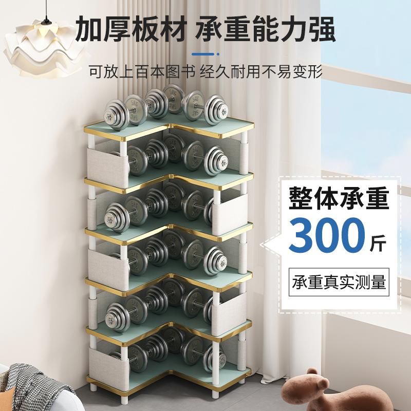 转角书架大HC-ZJSJ3容物量多层落地置架靠书读柜客厅小角柜阅收纳展墙示架