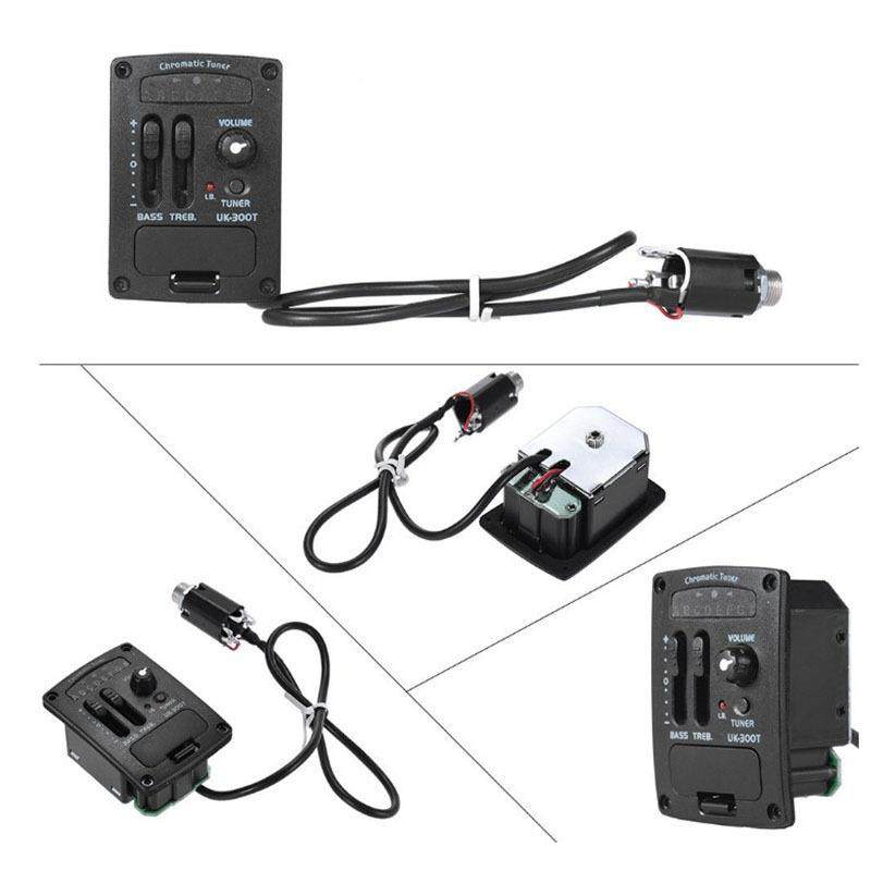 BKFuk00t改装调音器尤克里黑里色电3箱拾音器料便携木吉他拾塑音