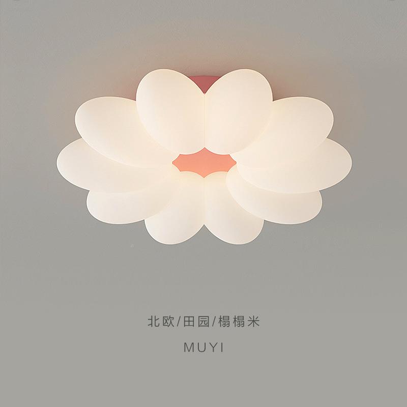 全跨境儿童房花朵吸顶灯卧室灯DGMZ现代简约温馨谱女孩间普瑞房光