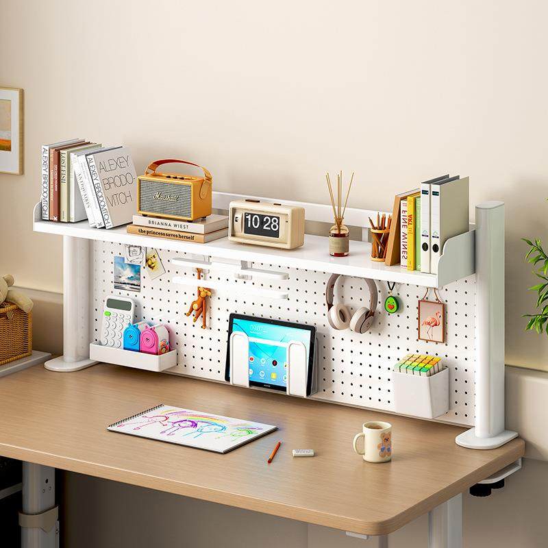 升款脑习桌面洞学洞级板置物架多层收纳AEP架宿舍电桌上家用铁艺,收纳整理,收纳洞洞板,淘宝优惠券,粉丝福利购,淘宝优惠卷