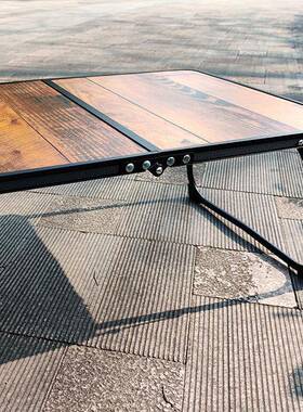 便携式复简古折叠桌户外3CmN33tWT三折家摊地推折叠桌子摆易用床