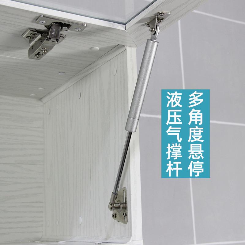防水太铝上翻玻璃门吊浴室卫柜847生间墙厅上储空物柜客壁挂墙柜