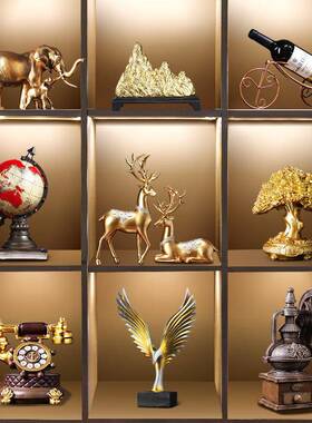 套组合上档次款柜客厅玄装装饰品酒竿马雪#4电视柜关办公室摆件
