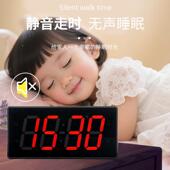 跨境万年历电钟书子房卧室挂钟led屏高钟清数显时闹钟壁1401墙挂