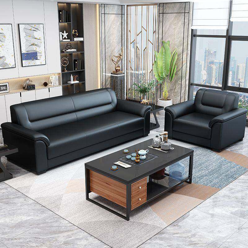 办公沙发简约现待代商务会小见详情客接户室休闲休息区型办公室沙