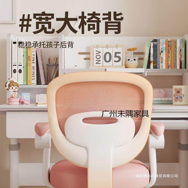 儿童学习椅可升降调节家生用坐写字WLB矫正姿靠背凳子小学椅书桌椅子