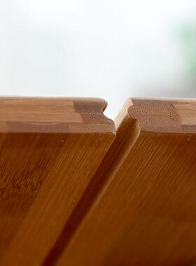 实木可折叠桌子简易竹桌家用吃桌子出租房用HY-08538餐摆摊商用楠小方饭桌