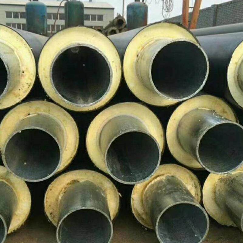 热程力管道聚氨酯泡保温钢管发供热给水工预制直埋式聚氨酯发口径