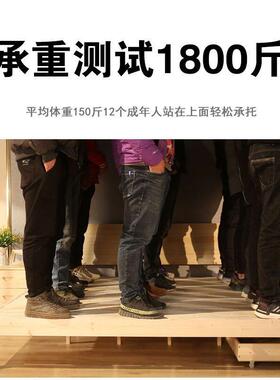 实木1.5米松木双人床18米经济型现代简约出.房租简易1床单YNG人床