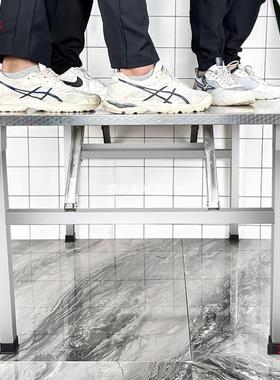 出房租店餐桌折叠桌饭摆摊夜EKT市烧烤家用不饭桌锈钢小方桌桌便