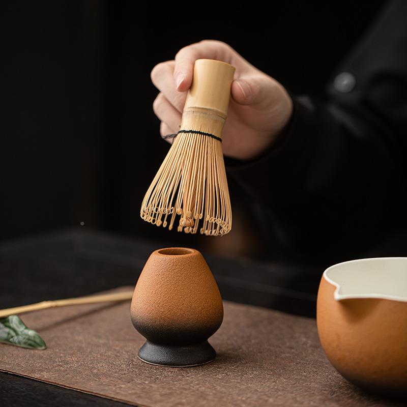 古韵抹茶八件点道套变渐陶瓷日式MCTZ2568茶打沫搅拌整套工具茶筅