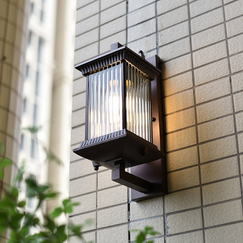 太阳能户外壁灯防水现代中式庭院C大门口灯室外花园别墅外墙门头